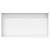 Nicchia per Doccia Bianco Opaco 62x32x9cm in Acciaio Inox 4005131