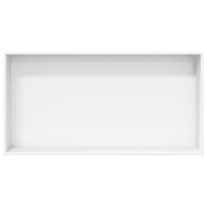 Nicchia per Doccia Bianco Opaco 62x32x9cm in Acciaio Inox 4005131