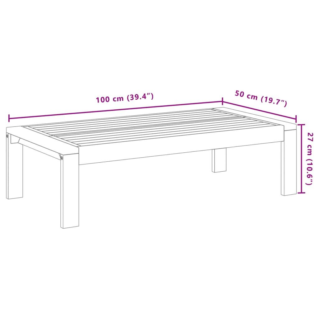 Set Divano da Giardino 3pz con Cuscini Legno Massello di Acacia 3214839