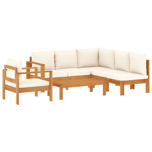 Set Divano da Giardino 5 pz con Cuscini Legno Massello Acacia 3214858