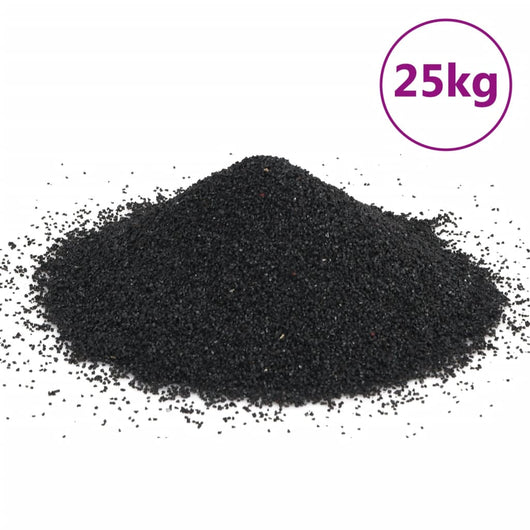 Sabbia per Acquari 25 kg Nera 0,2-2 mm 3217157