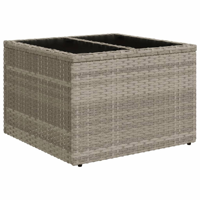 Set Divano da Giardino 5pz con Cuscini Grigio Chiaro Polyrattan 3219891