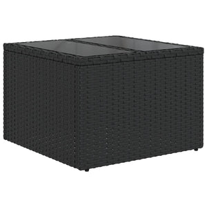 Set Divani da Giardino con Cuscini 7pz Nero Polyrattan 3219904