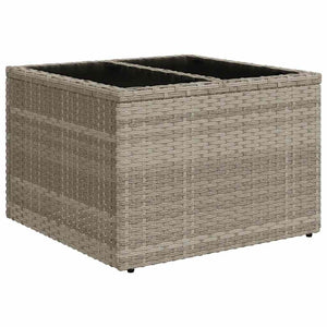 Set Divani da Giardino 7pz con Cuscini Grigio Chiaro Polyrattan 3219921