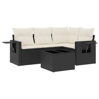 Set Divani da Giardino 5 pz con Cuscini in Polyrattan Nerocod mxl 113305