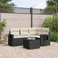 Set Divani da Giardino 5 pz con Cuscini in Polyrattan Nerocod mxl 113305