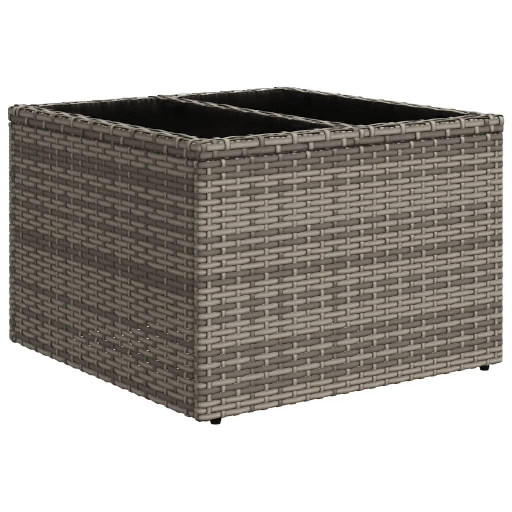 Set Divano da Giardino 5 pz con Cuscini Grigio in Polyrattan 3220119