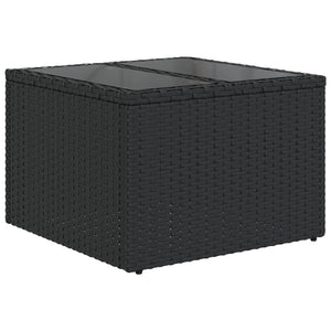 Set Divani da Giardino con Cuscini 7pz Nero Polyrattan 3220214