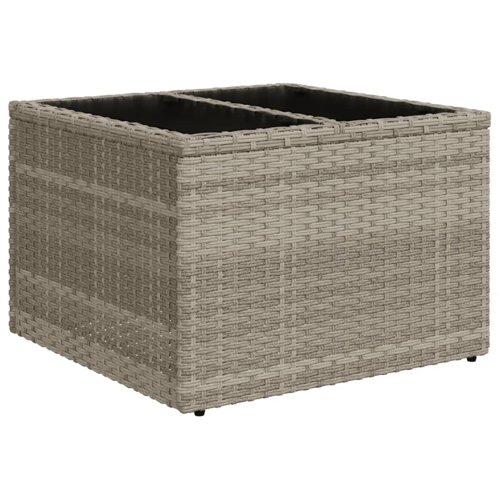 Set Divano da Giardino 9pz con Cuscini Grigio Chiaro Polyrattan 3220451