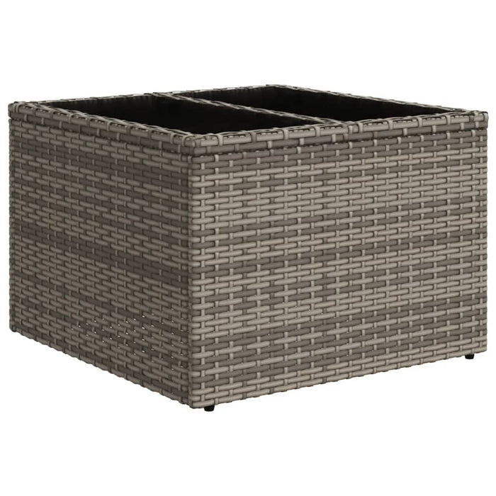 Set Divano da Giardino 8 pz con Cuscini Grigio in Polyrattan 3220489