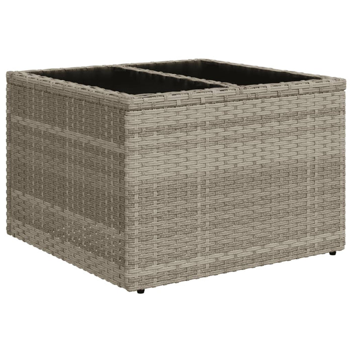 Set Divano Giardino 10 pz con Cuscini Grigio Chiaro Polyrattan 3220661