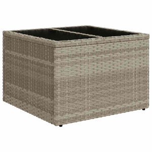 Set Divano da Giardino 6pz con Cuscini Grigio Chiaro Polyrattan 3221301