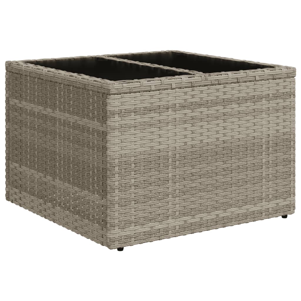 Set Divano da Giardino 6pz con Cuscini Grigio Chiaro Polyrattan 3221341