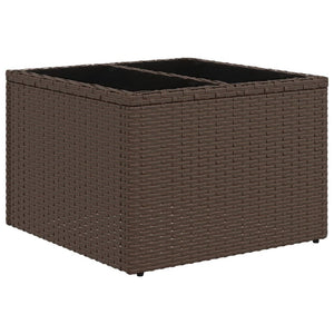 Set Divani da Giardino 9pz con Cuscini Marrone in Polyrattan 3221632