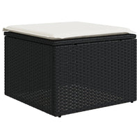 Set Divani da Giardino con Cuscini 7pz Nero Polyrattan 3221665