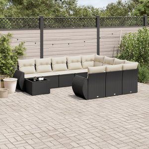 Set Divani da Giardino 11 pz con Cuscini in Polyrattan Nerocod mxl 90114