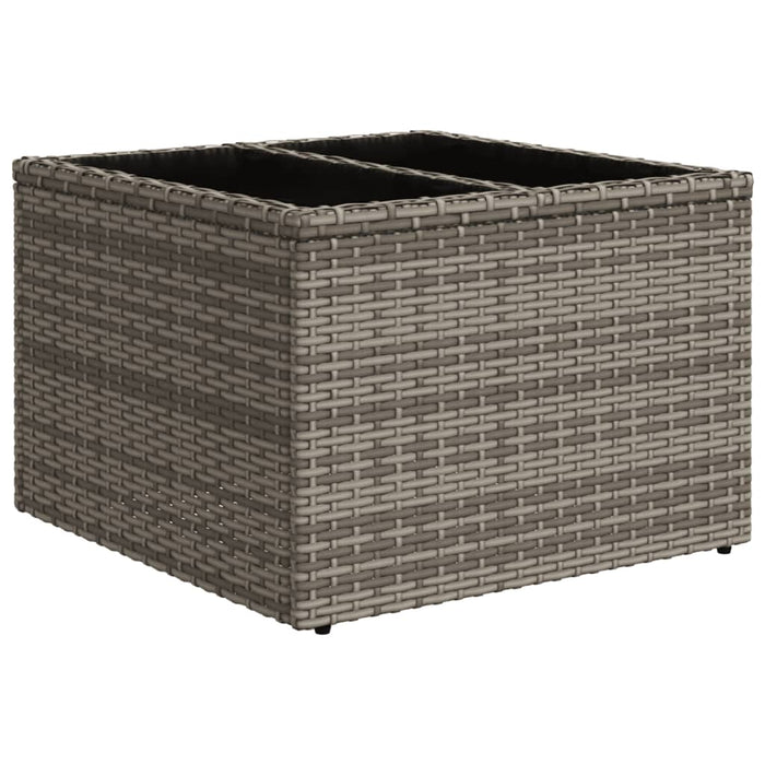 Set Divano da Giardino 5 pz con Cuscini Grigio in Polyrattan 3222289