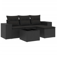 Set Divani da Giardino 5 pz con Cuscini in Polyrattan Nerocod mxl 113797