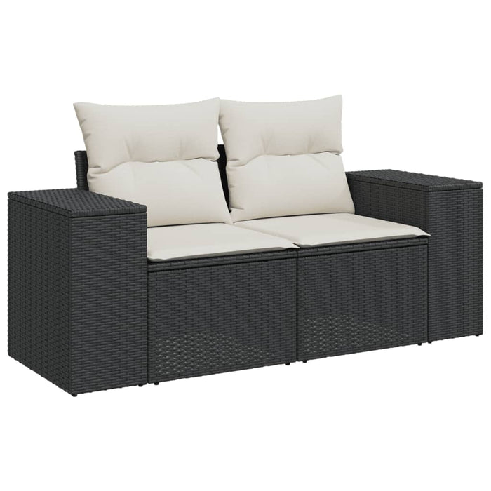 Set Divani da Giardino 5 pz con Cuscini in Polyrattan Nerocod mxl 112742