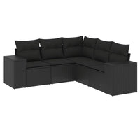 Set Divani da Giardino 5 pz con Cuscini in Polyrattan Nerocod mxl 112448