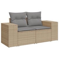 Set Divano da Giardino 6 pz con Cuscini Beige in Polyrattancod mxl 114348