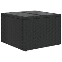 Set Divani da Giardino con Cuscini 7pz Nero Polyrattan 3222595