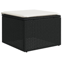 Set Divani da Giardino con Cuscini 7pz Nero Polyrattan 3222895