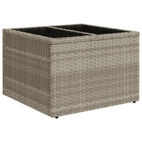 Set Divani da Giardino 7pz con Cuscini Grigio Chiaro Polyrattan 3222931