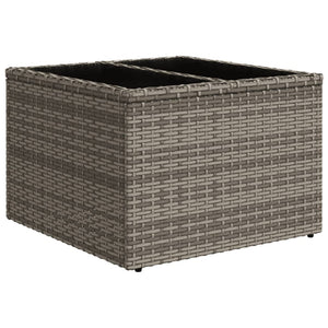 Set Divani da Giardino 11 pz con Cuscini in Polyrattan Grigio 3223119