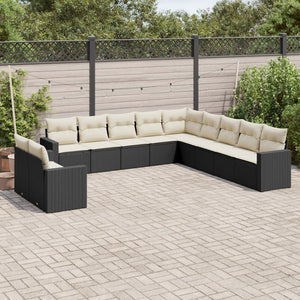 Set Divani da Giardino 11 pz con Cuscini in Polyrattan Nerocod mxl 87339