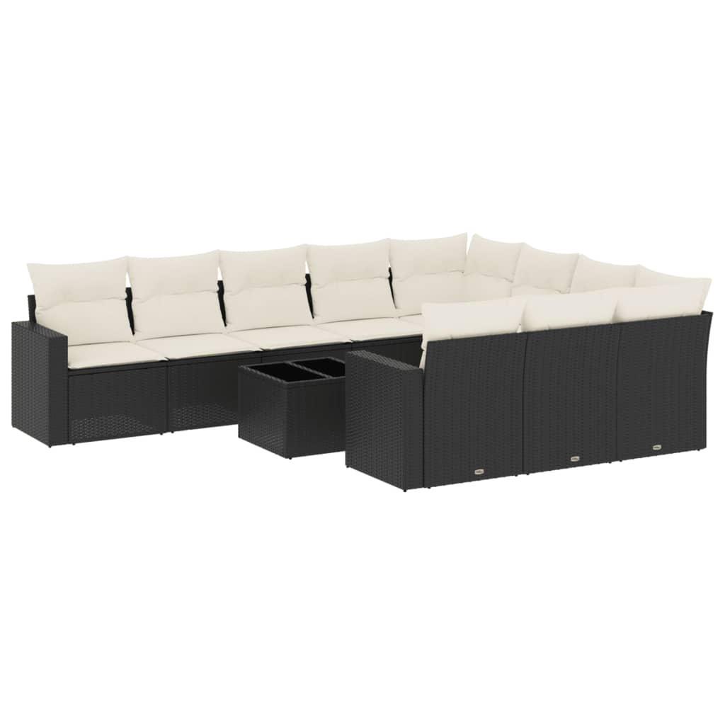 Set Divani da Giardino 11 pz con Cuscini in Polyrattan Nerocod mxl 88710