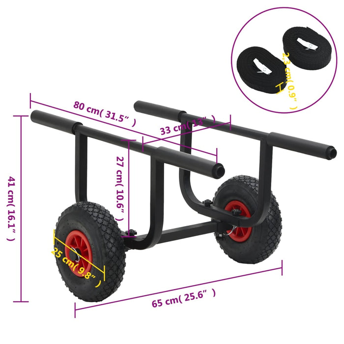 Carrello per Kayak 90 kg in Alluminio 94875