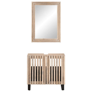 Set Mobili da Bagno 2pz in Legno Massello di Mango 3217100