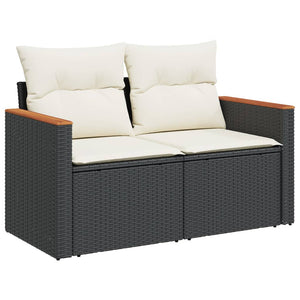 Set Divani da Giardino 5 pz con Cuscini in Polyrattan Nerocod mxl 113040