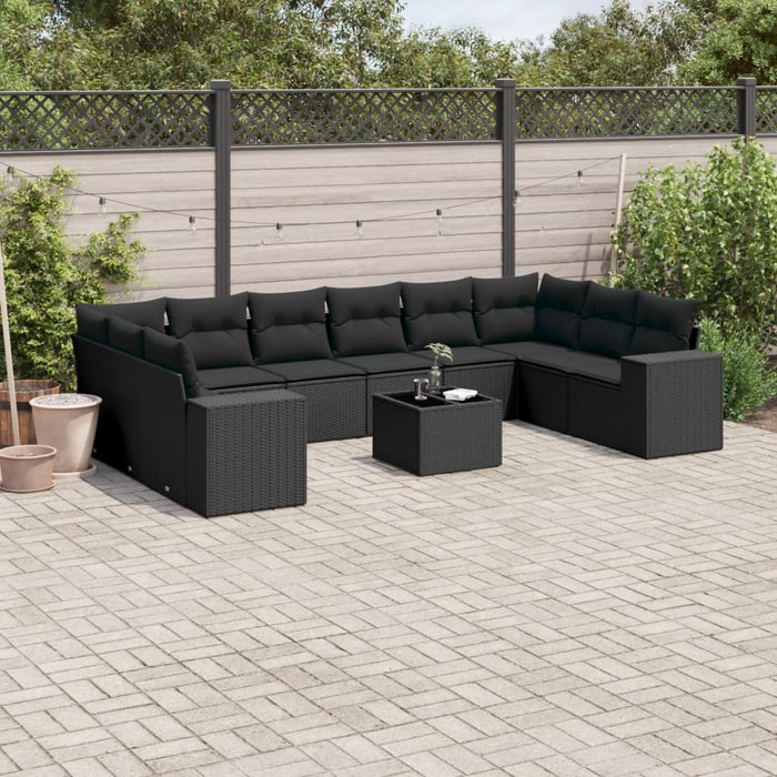 Set Divani da Giardino 11 pz con Cuscini in Polyrattan Nerocod mxl 89237