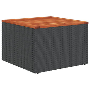 Set Divani da Giardino con Cuscini 7pz Nero Polyrattan 3255825