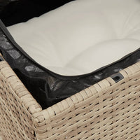 Set Divani da Giardino 11 pz con Cuscini Beige in Polyrattan 3256177