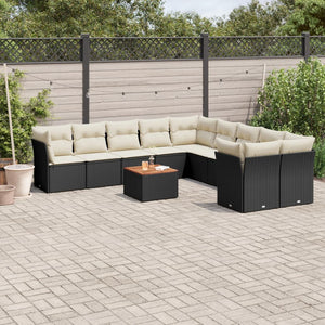 Set Divani da Giardino 11 pz con Cuscini in Polyrattan Nerocod mxl 89886