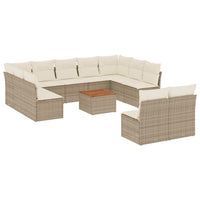 Set Divani da Giardino 12 pz con Cuscini Beige in Polyrattancod mxl 89889