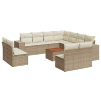 Set Divani da Giardino 12 pz con Cuscini Beige in Polyrattancod mxl 88047