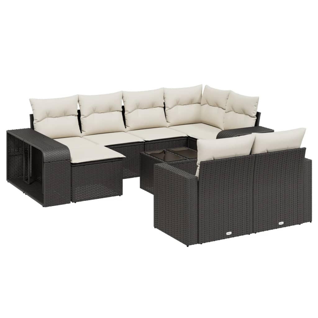 Set Divani da Giardino 11 pz con Cuscini in Polyrattan Nerocod mxl 90546