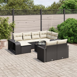 Set Divani da Giardino 11 pz con Cuscini in Polyrattan Nerocod mxl 90546