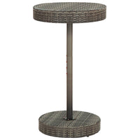 Set Bar da Giardino 3pz con Cuscini Grigio in Polyrattan 3261442