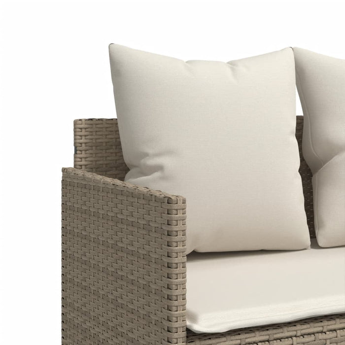 Set Divano da Giardino 5 pz con Cuscini Beige in Polyrattan 3261549