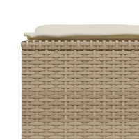 Set Divano da Giardino 5 pz con Cuscini Beige in Polyrattan 3261561