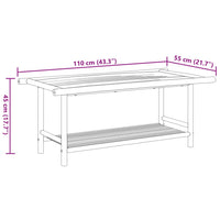 Tavolino da Salotto 110x55x45 cm in Bambù 366474