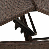 Lettini Prendisole 2 pz con Cuscini Marrone in Polyrattan 3261579