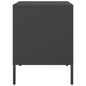 Comodini 2 pz Nero 36x39x50,5 cm in Acciaio 842911