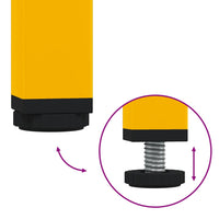 Comodini 2 pz Giallo Senape 36x39x50,5 cm in Acciaio 842929