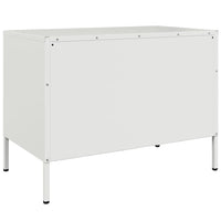 Mobili TV 2pz Bianchi 68x39x50,5 cm in Acciaio 842945